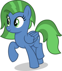 Size: 1587x1830 | Tagged: safe, artist:thatusualguy06, derpibooru exclusive, imported from derpibooru, oc, oc only, oc:sky cleaner, pegasus, pony, derpibooru community collaboration, 2022 community collab, female, folded wings, full body, green eyes, mare, pegasus oc, shadow, simple background, smiling, solo, standing, standing on two hooves, tail, transparent background, two toned mane, two toned tail, vector, wings