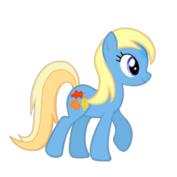 Size: 3464x3464 | Tagged: safe, artist:vernorexia, edit, imported from derpibooru, autumn skye, earth pony, pony, background pony, blonde hair, blonde mane, blue coat, blue eyes, cutie mark, female, full body, g3, g3 to g4, g4, generation leap, high res, leaves, mare, recolor, show accurate, simple background, smiling, solo, tail, transparent background, two toned tail