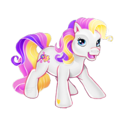 Size: 3464x3464 | Tagged: safe, artist:vernorexia, edit, imported from derpibooru, puzzlemint, earth pony, pony, backcard, cute, g3, high res, hoof heart, puzzlebetes, recolor, simple background, solo, transparent background