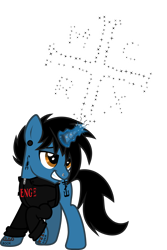 Size: 1328x1987 | Tagged: safe, artist:lightningbolt, derpibooru exclusive, imported from derpibooru, pony, unicorn, .svg available, clothes, ear piercing, fireworks, frank iero, gauges, glowing, glowing horn, grin, hoodie, horn, horn piercing, lidded eyes, lip piercing, magic, male, my chemical romance, nose piercing, piercing, ponified, raised hoof, show accurate, simple background, smiling, solo, stallion, svg, tattoo, transparent background, vector