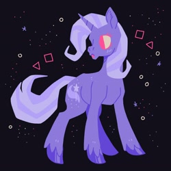 Size: 2048x2048 | Tagged: safe, artist:pastacrylic, imported from derpibooru, trixie, pony, unicorn, colored eyelashes, colored hooves, female, high res, mare, no pupils, solo, unshorn fetlocks