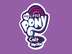 Size: 2048x1536 | Tagged: safe, artist:chanyhuman, imported from derpibooru, description at source, deviantart, my little colt, my little pony logo, rule 63, title, title card, title screen, title sequence