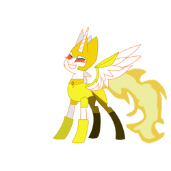 Size: 1280x1281 | Tagged: safe, artist:chanyhuman, imported from derpibooru, daybreaker, princess celestia, alicorn, pony, clothes, cosplay, costume, crossover, simple background, sinister smile, steven universe, steven universe future, steven universe: the movie, transparent background, vector, yellow diamond (steven universe)