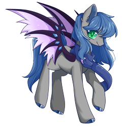 Size: 2500x2500 | Tagged: safe, artist:橘猫, imported from derpibooru, oc, oc only, oc:starlight classics, bat pony, pony, derpibooru community collaboration, 2022 community collab, bat pony oc, high res, simple background, solo, transparent background