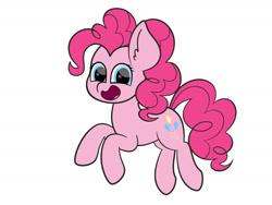 Size: 1280x960 | Tagged: safe, artist:veeayydee, imported from derpibooru, pinkie pie, earth pony, pony, simple background, solo, white background