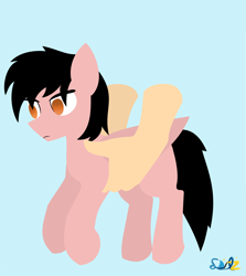 Size: 1380x1545 | Tagged: safe, artist:samsailz, imported from derpibooru, oc, oc only, pegasus, pony, burger, disembodied hand, food, hamburger, hand, hold x gentle like hamburger, holding, holding a pony, meme, solo