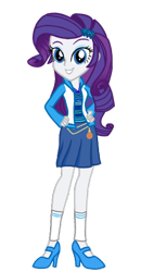 Size: 326x573 | Tagged: safe, alternate version, artist:wavebreeze234, imported from derpibooru, rarity, equestria girls, background removed, barbie, base used, clothes, female, grin, hand on hip, high heels, shoes, simple background, skirt, smiling, solo, the barbie diaries, transparent background