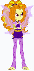 Size: 1256x2602 | Tagged: safe, artist:megaman-dbz, imported from derpibooru, adagio dazzle, human, equestria girls, rainbow rocks, barefoot, crossed arms, feet, nail polish, simple background, solo, toenail polish, toes, white background, wings