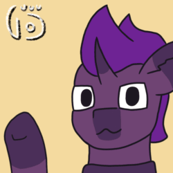 Size: 800x800 | Tagged: safe, artist:vohd, imported from derpibooru, oc, oc only, oc:rubety dream, pony, unicorn, animated, gif, simple background, solo, waving
