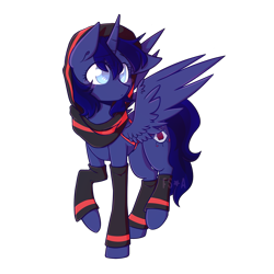 Size: 2500x2500 | Tagged: safe, imported from derpibooru, oc, oc only, oc:the blue mare, alicorn, pony, derpibooru community collaboration, 2022 community collab, alicorn oc, blind, female, high res, horn, mare, simple background, solo, transparent background, wings