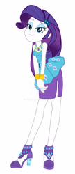 Size: 1600x3718 | Tagged: safe, artist:lobo299, imported from derpibooru, rarity, equestria girls, equestria girls series, dreamworks face, obtrusive watermark, rarity peplum dress, side slit, simple background, solo, vector, watermark, white background