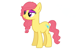 Size: 1920x1200 | Tagged: safe, artist:nitlynjane, imported from derpibooru, oc, oc only, earth pony, pony, earth pony oc, eyeshadow, female, full body, glowing cutie mark, lidded eyes, makeup, mare, purple eyes, show accurate, simple background, smiling, solo, standing, tail, transparent background