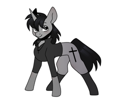 Size: 2529x2048 | Tagged: safe, artist:ruchiyoto, imported from derpibooru, oc, oc:black cross, unicorn, derpibooru community collaboration, 2022 community collab, boots, clothes, jacket, male, shoes, simple background, solo, transparent background