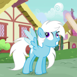 Size: 833x826 | Tagged: safe, artist:feather_bloom, edit, imported from derpibooru, oc, oc:feather bloom, pegasus, pony, bonk, cute, funny, pegasus oc, scroll, wings, wings extended