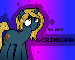 Size: 1000x800 | Tagged: safe, artist:pokefound, imported from ponybooru, oc, oc only, oc:scrimshaw, banned from equestria daily, female, simple background, solo