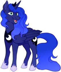 Size: 825x968 | Tagged: safe, alternate version, artist:malphym, imported from derpibooru, princess luna, alicorn, pony, crown, cute, female, hoof shoes, jewelry, lunabetes, mare, regalia, simple background, solo, transparent background