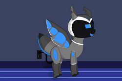 Size: 6000x4000 | Tagged: safe, artist:eminent entropy, imported from derpibooru, oc, oc only, oc:amika, original species, plane pony, pony, charging, outlet, plane, power cord, room, solo