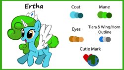 Size: 8000x4500 | Tagged: safe, artist:cloud burst, imported from derpibooru, oc, oc:ertha, alicorn, pony, earth, heart, reference sheet, simple background, smiling, white background