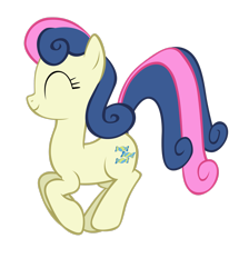 Size: 2225x2695 | Tagged: safe, artist:tardifice, imported from derpibooru, bon bon, sweetie drops, earth pony, pony, eyes closed, female, high res, pronking, simple background, solo, transparent background, vector