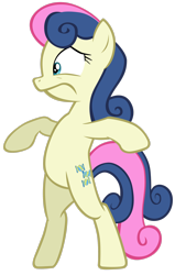 Size: 1954x3070 | Tagged: safe, artist:tardifice, imported from derpibooru, bon bon, sweetie drops, earth pony, pony, background pony, bipedal, female, high res, mare, simple background, solo, transparent background, vector