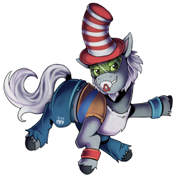 Size: 3300x3352 | Tagged: safe, artist:kenisu-of-dragons, imported from derpibooru, pony, unicorn, alphabittle blossomforth, clothes, costume, dancing, g5, high res, male, my little pony: a new generation, pacifier, phil lamarr, rave, samurai jack, simple background, solo, stallion, transparent background, voice actor joke