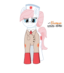 Size: 1400x1600 | Tagged: safe, artist:bloonacorn, nurse redheart, earth pony, team fortress 2