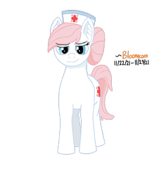 Size: 1400x1600 | Tagged: safe, artist:bloonacorn, nurse redheart, earth pony