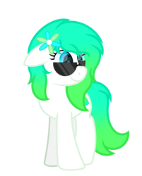 Size: 2304x2860 | Tagged: safe, artist:ponkus, imported from derpibooru, oc, oc only, oc:gumdrop, earth pony, pony, derpibooru community collaboration, 2022 community collab, female, high res, mare, simple background, solo, sunglasses, transparent background