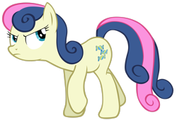 Size: 2972x2017 | Tagged: safe, artist:tardifice, imported from derpibooru, bon bon, sweetie drops, earth pony, pony, angry, background pony, bon bon is not amused, female, high res, mare, simple background, solo, transparent background, unamused, vector