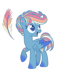 Size: 1706x1864 | Tagged: safe, artist:just-silvushka, imported from derpibooru, oc, oc only, pegasus, pony, base used, colored wings, eyelashes, female, magical lesbian spawn, mare, multicolored hair, offspring, open mouth, parent:night glider, parent:rainbow dash, parents:nightdash, pegasus oc, rainbow hair, raised hoof, simple background, smiling, transparent background, two toned wings, wings