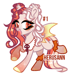 Size: 654x675 | Tagged: safe, artist:herusann, imported from derpibooru, oc, oc only, bat pony, pony, base used, bat pony oc, bat wings, female, hoof polish, makeup, mare, simple background, smiling, solo, white background, wings