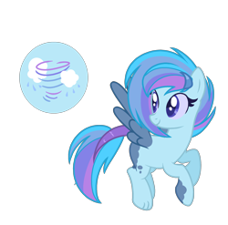 Size: 2301x2272 | Tagged: safe, artist:just-silvushka, imported from derpibooru, oc, oc only, hybrid, pony, base used, high res, interspecies offspring, looking back, offspring, parent:discord, parent:rainbow dash, parents:discodash, simple background, smiling, solo, transparent background, wings