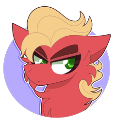 Size: 1446x1526 | Tagged: safe, artist:saveraedae, imported from derpibooru, sprout cloverleaf, earth pony, pony, angry, cheek fluff, chest fluff, g5, looking away, male, my little pony: a new generation, solo, stallion