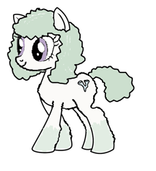 Size: 673x738 | Tagged: safe, artist:anonymous, oc, oc only, oc:lichen, pony, female, mare, simple background, snowpony (species), socks (coat marking), solo, taiga pony, white background