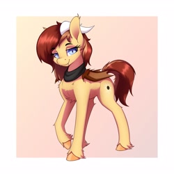 Size: 3200x3200 | Tagged: safe, artist:aquaticvibes, oc, oc only, bat pony, pony, fangs, raised hoof, simple background, smiling