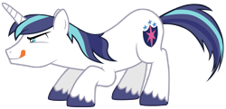 Size: 14500x7000 | Tagged: safe, artist:tardifice, imported from derpibooru, shining armor, pony, unicorn, the crystalling, absurd resolution, cutie mark, photoshop, simple background, solo, tongue out, transparent background, vector