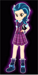 Size: 1280x2546 | Tagged: safe, artist:diilaycc, imported from derpibooru, indigo zap, equestria girls, friendship games, female, hand on hip, solo