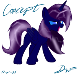 Size: 287x281 | Tagged: safe, artist:holdenwolfart, imported from derpibooru, oc, oc only, oc:royale royce, oc:thunder wrath, pony, concept, dark side, male, male alicorn, simple background, solo, transparent background