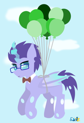 Size: 1417x2065 | Tagged: safe, artist:samsailz, imported from derpibooru, oc, oc only, changeling, balloon, commission, fly away, lineless, no iris, solo, ych example, ych result, your character here