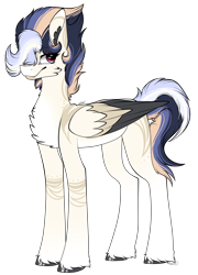 Size: 2533x3517 | Tagged: safe, artist:beamybutt, imported from derpibooru, oc, oc only, pegasus, pony, base used, chest fluff, ear fluff, female, high res, mare, offspring, parent:dumbbell, parent:rainbow dash, parents:dumbdash, pegasus oc, simple background, smiling, solo, transparent background, unshorn fetlocks, wings