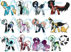 Size: 1196x870 | Tagged: safe, artist:beamybutt, imported from derpibooru, oc, oc only, earth pony, pony, base used, ear fluff, earth pony oc, group, simple background, transparent background