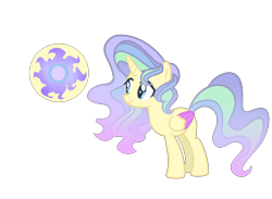 Size: 2000x1464 | Tagged: safe, artist:just-silvushka, imported from derpibooru, oc, oc only, alicorn, pony, alicorn oc, eyelashes, female, horn, magical lesbian spawn, mare, offspring, parent:fluttershy, parent:princess celestia, parents:flutterlestia, simple background, smiling, solo, transparent background, wings