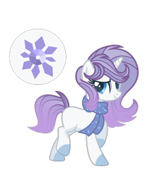 Size: 1719x1806 | Tagged: safe, artist:just-silvushka, imported from derpibooru, oc, oc only, pony, unicorn, clothes, colored hooves, eyelashes, female, horn, mare, offspring, parent:double diamond, parent:rarity, parents:diamond duo, scarf, simple background, smiling, solo, transparent background, unicorn oc
