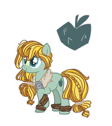 Size: 1182x1334 | Tagged: safe, artist:just-silvushka, imported from derpibooru, oc, oc only, earth pony, pony, base used, braid, braided tail, earth pony oc, eyelashes, female, mare, offspring, parent:applejack, parent:rockhoof, parents:rockjack, raised hoof, simple background, smiling, solo, tail, transparent background