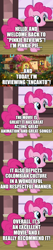 Size: 500x2339 | Tagged: safe, edit, edited screencap, imported from derpibooru, screencap, pinkie pie, comic:pinkie reviews, comic, movie review, screencap comic