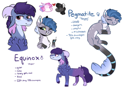 Size: 2841x2048 | Tagged: safe, artist:moccabliss, imported from derpibooru, oc, oc only, oc:equinox, oc:pegmatite, draconequus, high res, offspring, offspring's offspring