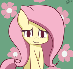 Size: 950x900 | Tagged: safe, artist:genericmlp, imported from derpibooru, fluttershy, pegasus, pony, female, looking at you, mare, no iris, smiling, solo