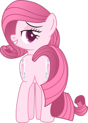 Size: 1760x2460 | Tagged: safe, artist:tanahgrogot, imported from derpibooru, oc, oc only, oc:annisa trihapsari, earth pony, pony, annibutt, base used, bedroom eyes, butt, butt focus, earth pony oc, female, grin, gritted teeth, looking at you, looking back, looking back at you, mare, medibang paint, plot, sexy, simple background, smiling, solo, teeth, transparent background