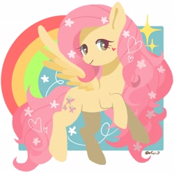 Size: 2048x2048 | Tagged: safe, artist:efuji_d, imported from derpibooru, fluttershy, pegasus, pony, high res, solo