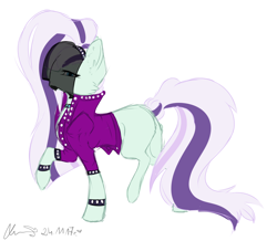 Size: 2056x1792 | Tagged: safe, artist:lunciakkk, imported from derpibooru, coloratura, earth pony, pony, butt, clothes, commission, countess coloratura, female, mare, plot, simple background, solo, white background